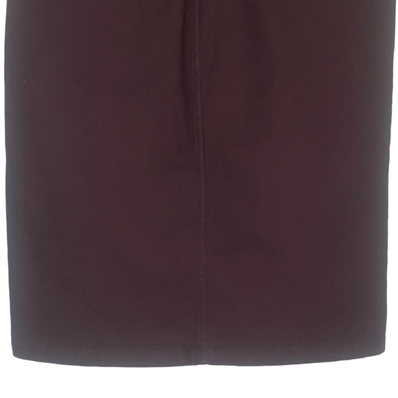 Pendleton Brown Jean Button Down Size 6 Slit Skirt - Picture 7 of 8